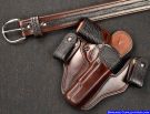 Custom Shark Trim Leather Gun Holster for Concealed Carry