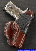 Shark trim 1911 custom leather gun holster outside carry