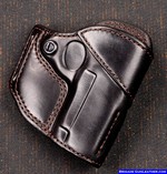 M-9 Leather Gun Holster Outside Waistband