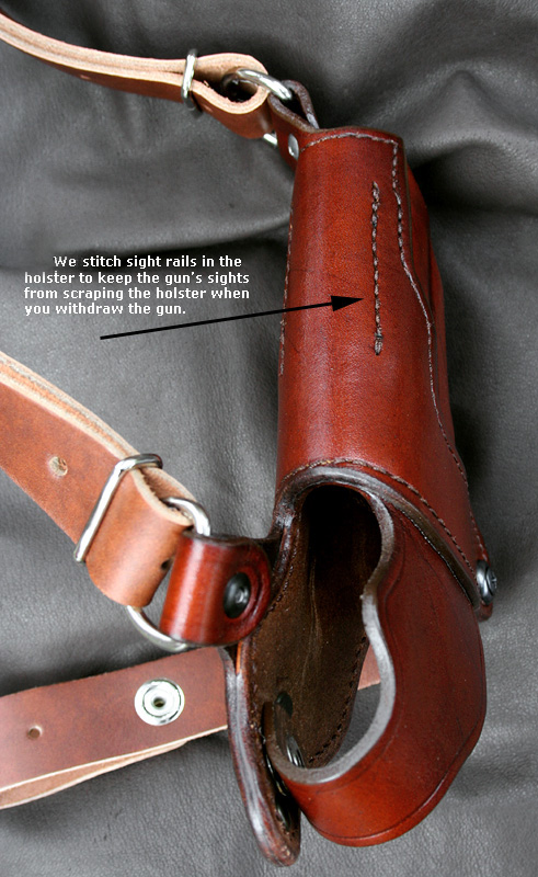 Details about   Leather Shoulder Gun Holster LH RH For Para Wart Hawg 7 