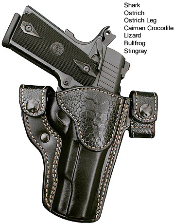 Black Ostrich Holster