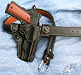 M-5 Aspis leather gun holster and belt