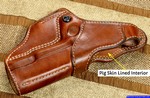 This M-1 Hoplon holster is fitted with pig-skin lining.