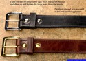 custom leather belts double thickness