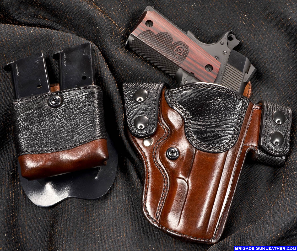 Colt Mustang Inside The Waist Molded Leather Conceal Carry Custom Holster TAN RH 