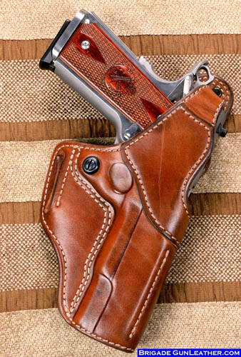 M-1 Hoplon Leather Gun Holster for a Springfield-1911-fbi-leather-gun-holster