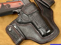 The highest level of quality goes in to each custom shark skin leather gun holster.